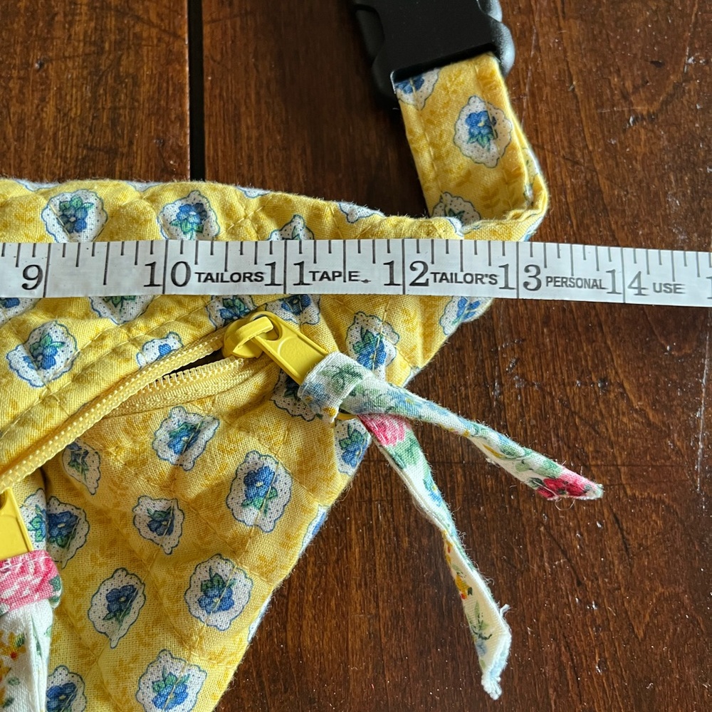 RARE Vintage Vera Bradley Elizabeth Yellow Floral Fanny Shoulder Pack Bag Purse - Picture 5 of 6